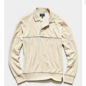 Todd Snyder Velour piped polo